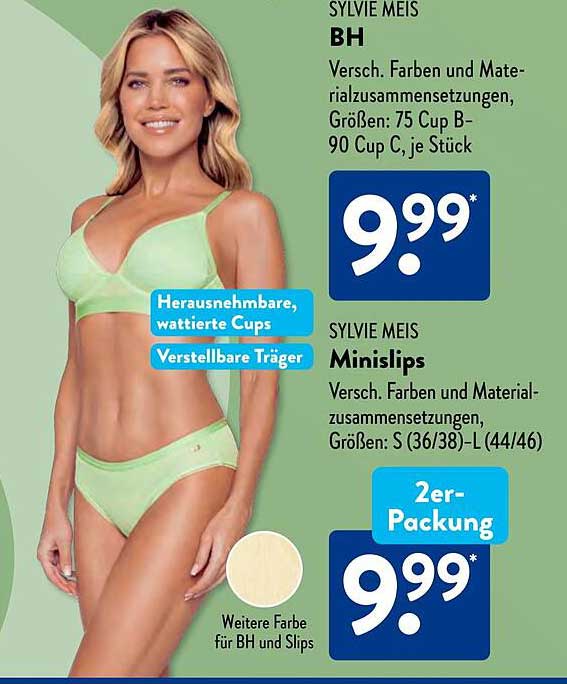 SYLVIE MEIS BH und Minisliips – Attraktive Wäsche für jeden Tag