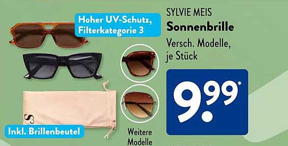 SYLVIE MEIS Sonnenbrille - Verschiedene Modelle, je Stück