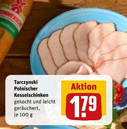 Tarczyński Polnischer Kesselschinken, gekocht und leicht geräuchert, je 100 g