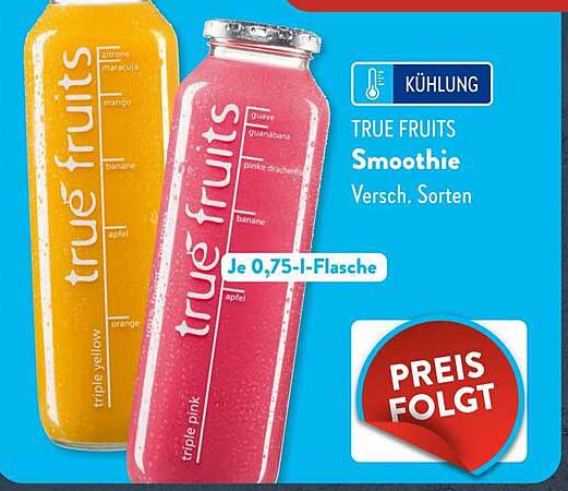 TRUE FRUITS Smoothie – Verschiedene Sorten