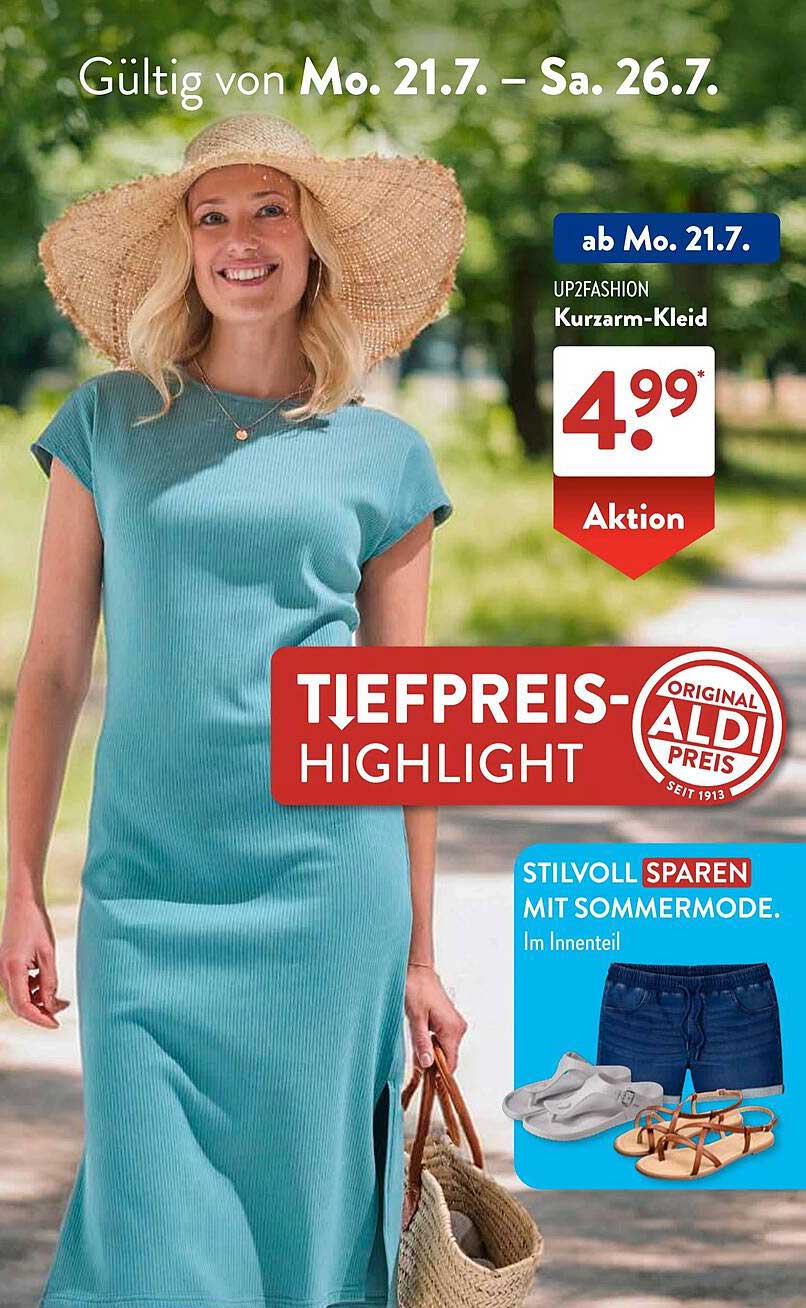 UP2FASHION Kurzarm-Kleid für 4,99 €
