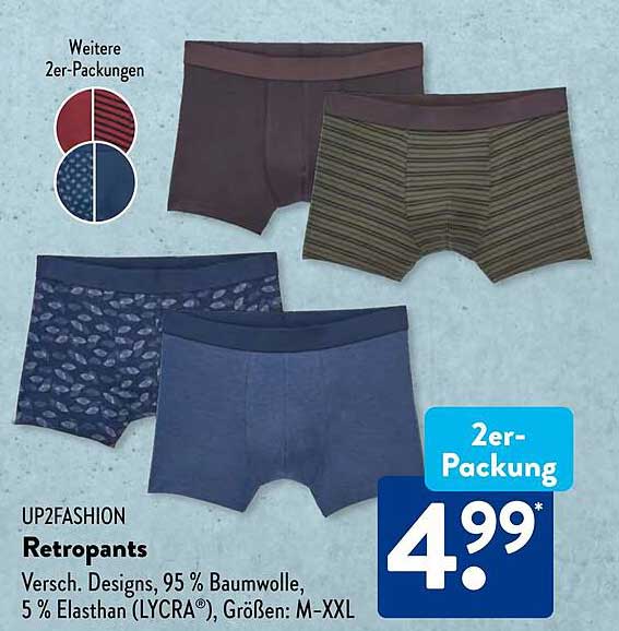 UP2FASHION Retropants 2er-Pack