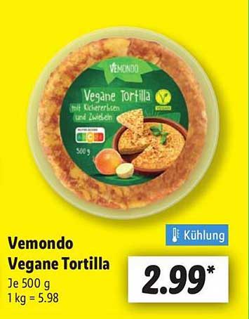 Vemondo Vegane Tortilla - 500 g