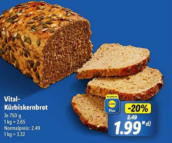 Vital-Kürbiskernbrot 750 g