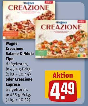 Wagner Creazione Salame & Nduja Tipo oder Creazione Caprese