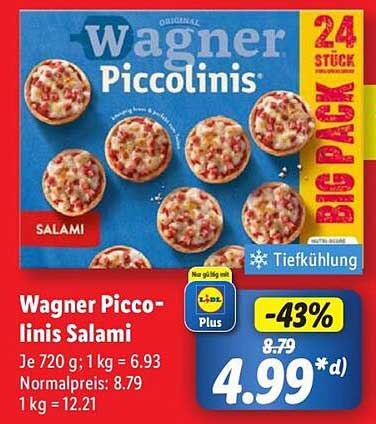 Wagner Piccolinis Salami 720 g (24 Stück)