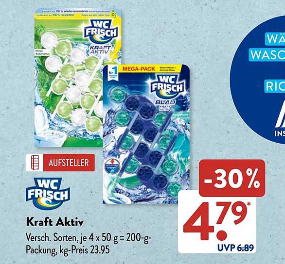 WC Frisch Kraft Aktiv 200 g (4 x 50 g) – Verschiedene Sorten