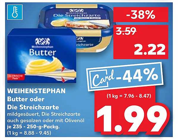 WEIHENSTEPHAN Butter oder Die Streichzarte