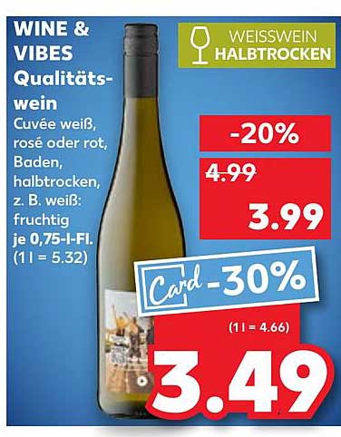 WINE & VIBES Qualitätswein - Halbtrocken