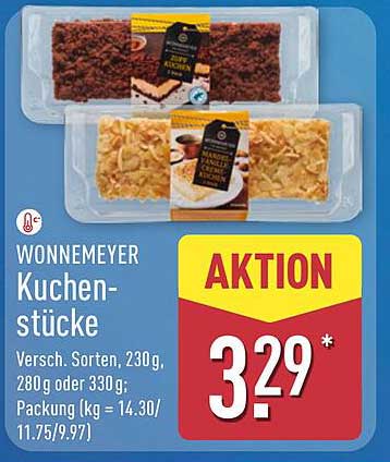 Wonnemeyer Kuchenstücke - Verschiedene Sorten, 230g oder 280g