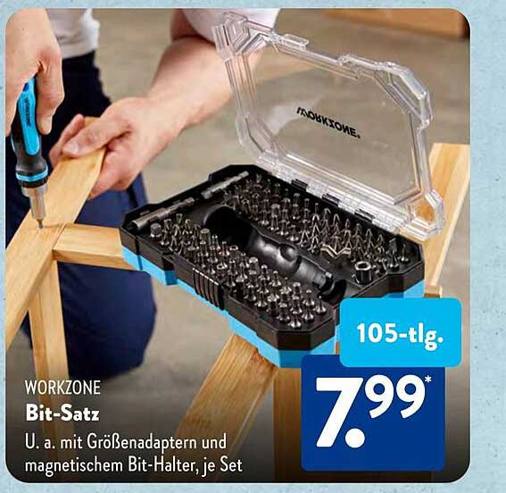 WORKZONE Bit-Satz 105-tlg.