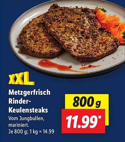XXL Metzgerfrisch Rinder-Keulensteaks