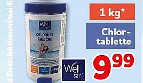 1 kg* Chlor-tablette