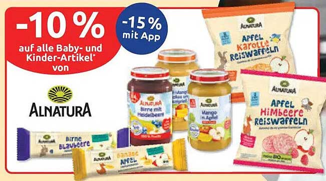-10 % auf alle Baby- und Kinder-Artikel von ALNATURA