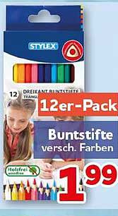 12er-Pack Buntstifte versch. Farben