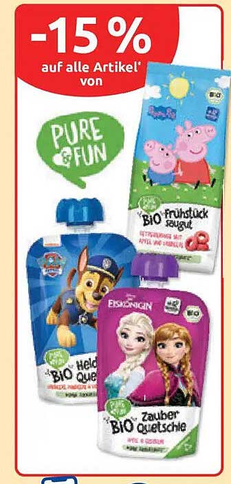 -15 % auf alle Artikel von PURE FUN