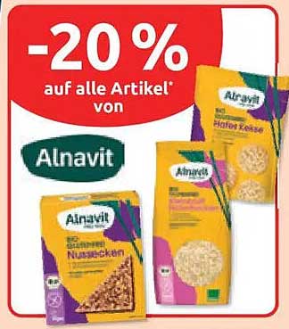 -20% auf alle Artikel von Alnavit