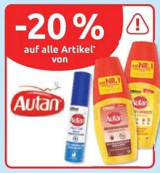 -20% auf alle Artikel* von Autan