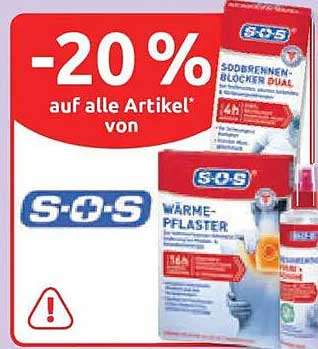 -20 % auf alle Artikel von S.O.S