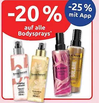 -20 % auf alle Bodysprays*