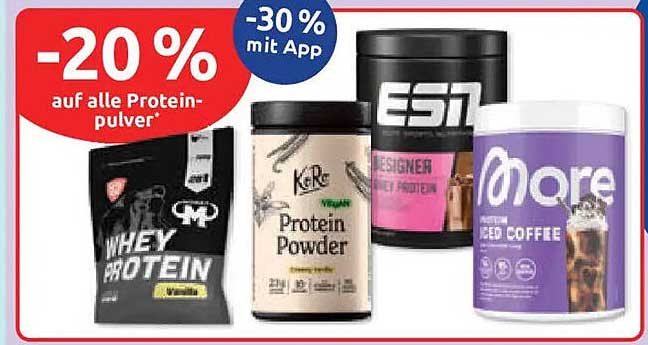 -20 % auf alle Proteinpulver*