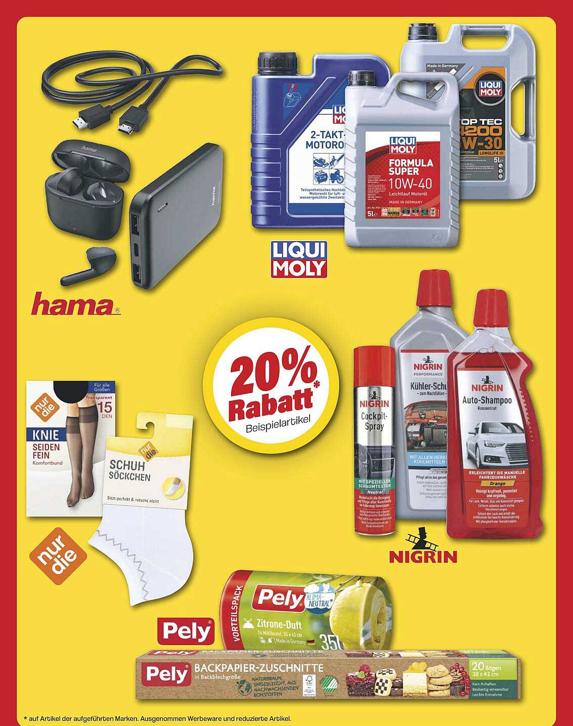 20% Rabatt* Beispielartikel