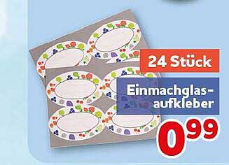 24 Stück Einmachglasaufkleber