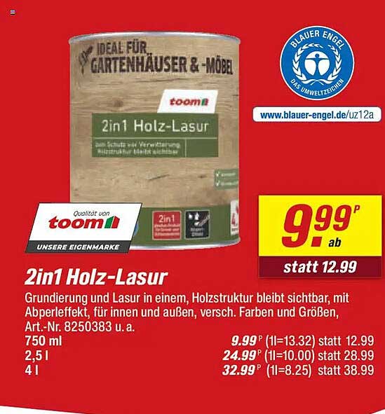 2in1 Holz-Lasur