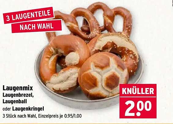3 LAUGENTEILE NACH WAHL