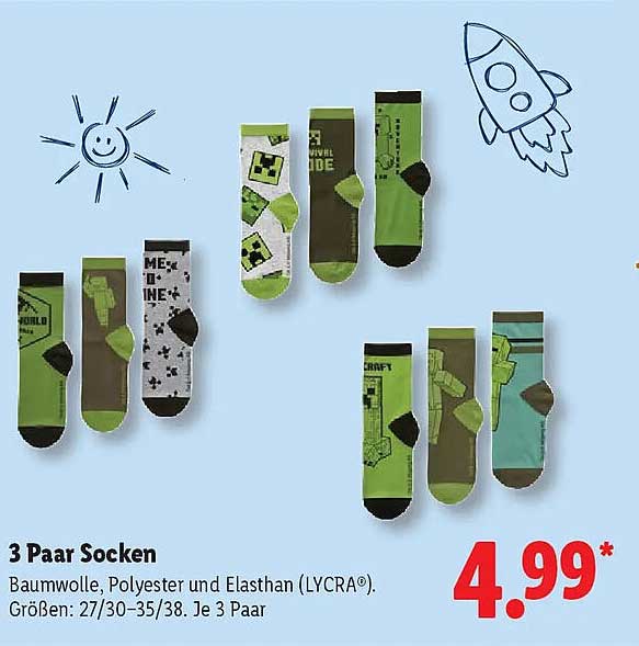 3 Paar Socken