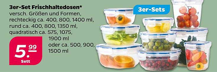 3er-Set Frischhaltedosen*