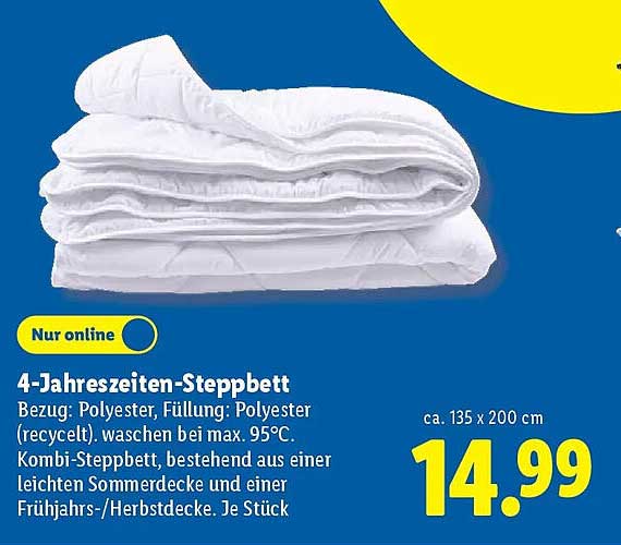4-Jahreszeiten-Steppbett