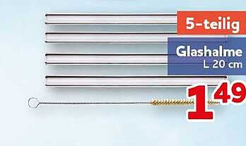 5-teilig Glashalme L 20 cm