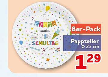 8er-Pack Pappteller Ø 23 cm
