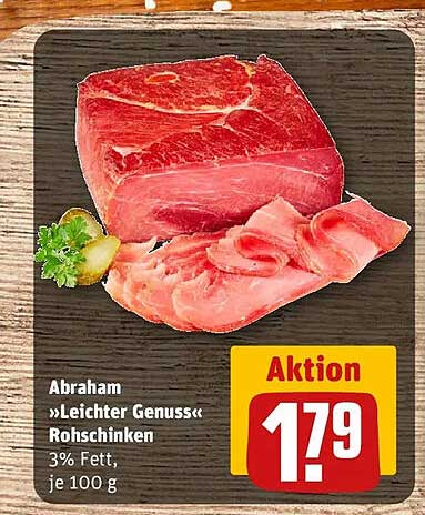 Abraham »Leichter Genuss« Rohschinken 3% Fett, je 100 g