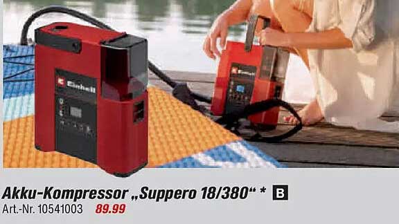 Akku-Kompressor „Suppero 18/380“ * B