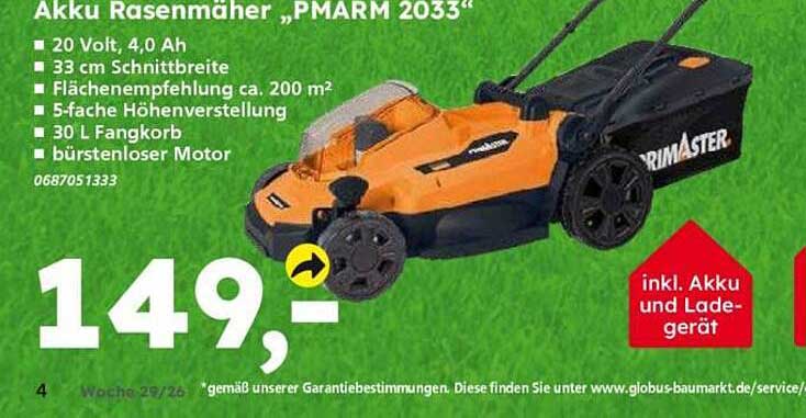 Akku Rasenmäher „PMARM 2033“