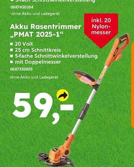Akku Rasentrimmer „PMAT 2025-1“