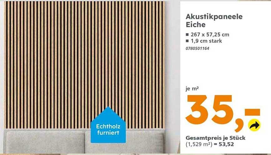 Akustikpaneele Eiche