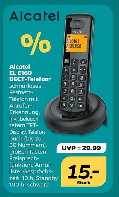 Alcatel EL E160 DECT-Telefon*