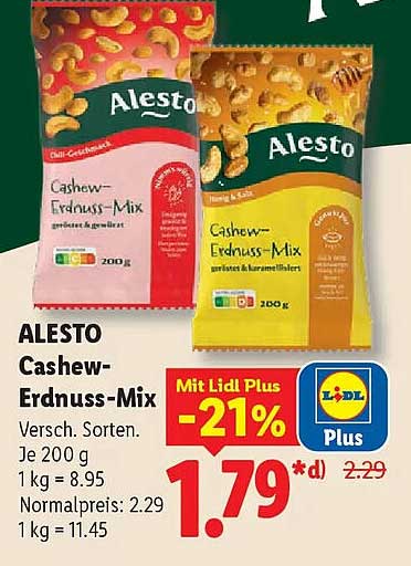 ALESTO Cashew-Erdnuss-Mix