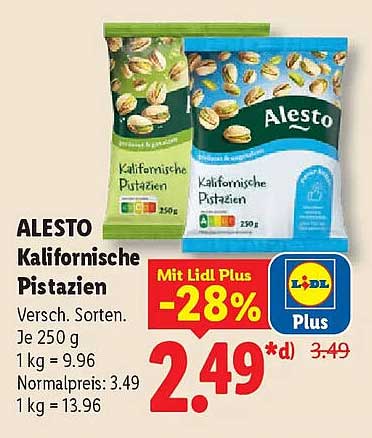 ALESTO Kalifornische Pistazien