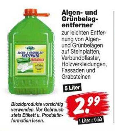 Algen- und Grünbelag-entferner