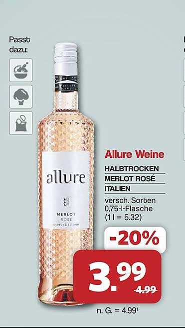 Allure Weine HALBTROCKEN MERLOT ROSÉ ITALIEN
