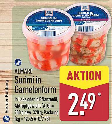 ALMARE Surimi in Garnelenform