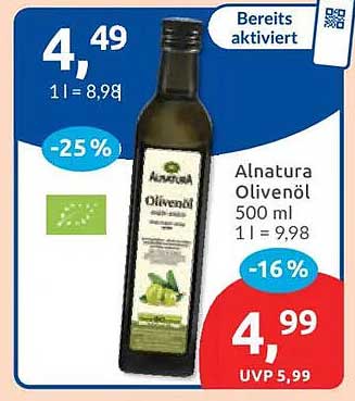 Alnatura Olivenöl 500 ml