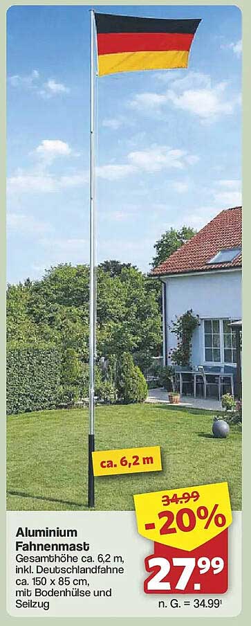 Aluminium Fahnenmast