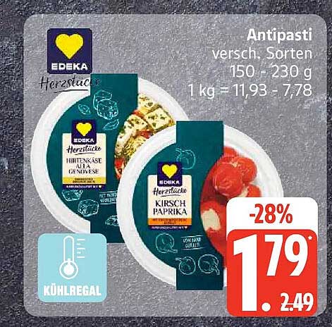 Antipasti versch. Sorten
