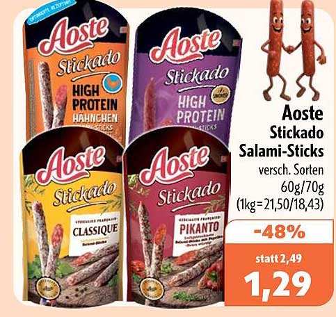 Aoste Stickado Salami-Sticks