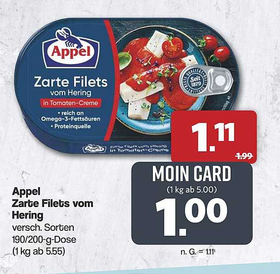 Appel Zarte Filets vom Hering